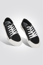 סניקר בד גברים בצבע שחור