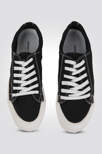 סניקר בד גברים בצבע שחור