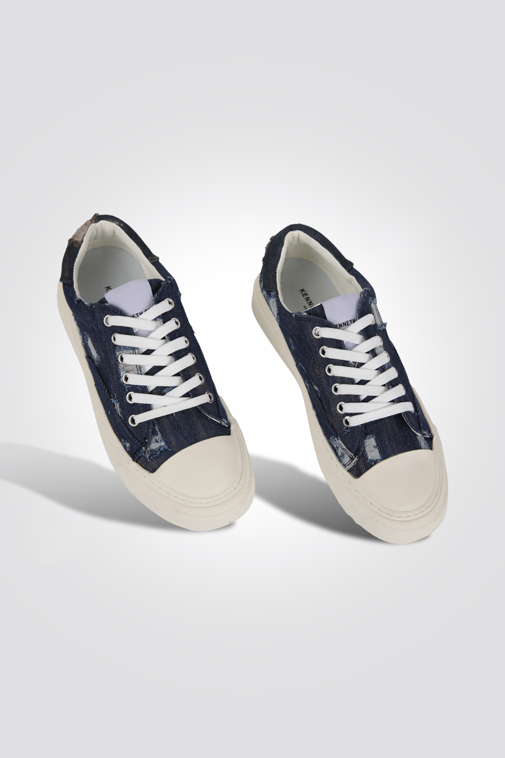 סניקר ג'ינס גבר בצבע ג'ינס כחול