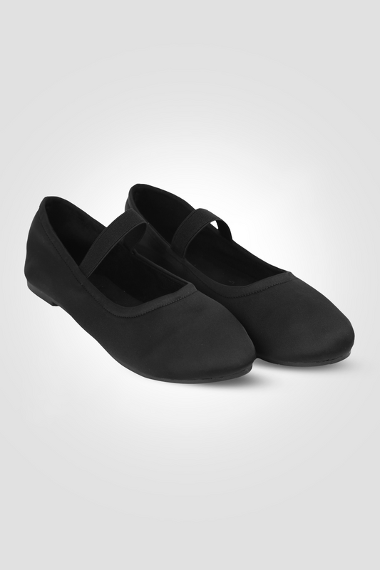 נעלי בלרינה נשים בצבע שחור