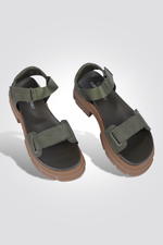 סנדל נשים בצבע ירוק זית