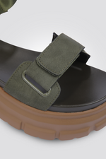 סנדל נשים בצבע ירוק זית