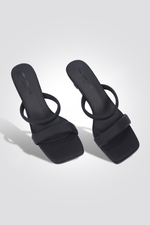 סנדל עקב נשים בצבע שחור