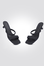 סנדל עקב נשים בצבע שחור