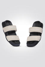 כפכף נשים בצבע שחור לבן