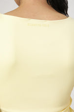 טופ אלסטי מפתח מרובע בצבע צהוב בננה