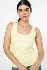 טופ אלסטי מפתח מרובע בצבע צהוב בננה