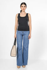 טופ אלסטי מפתח מרובע בצבע שחור