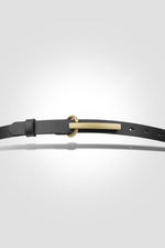 חגורת עור דקה אבזם מאורך 105 ס"מ