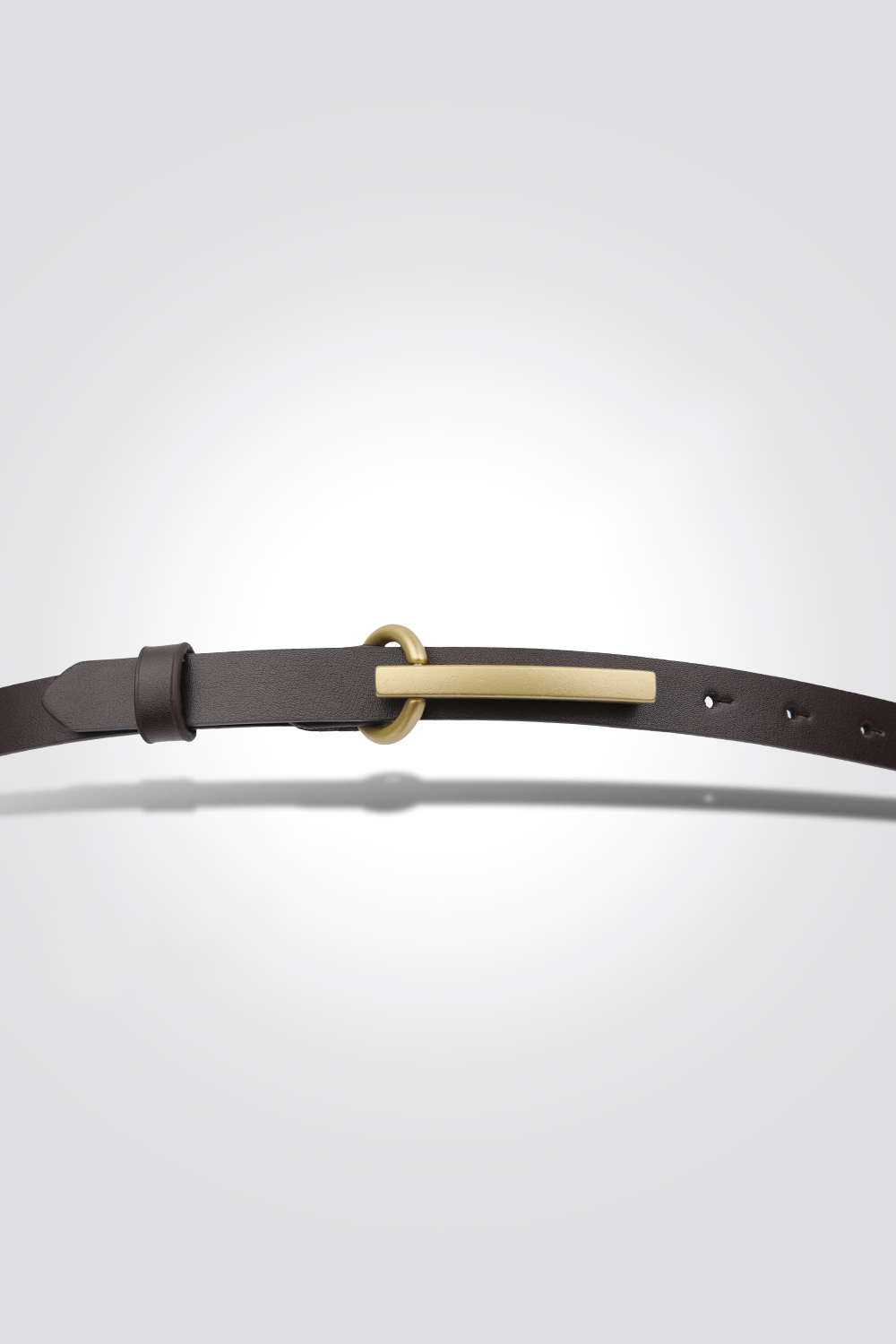 חגורת עור דקה אבזם מאורך 105 ס"מ