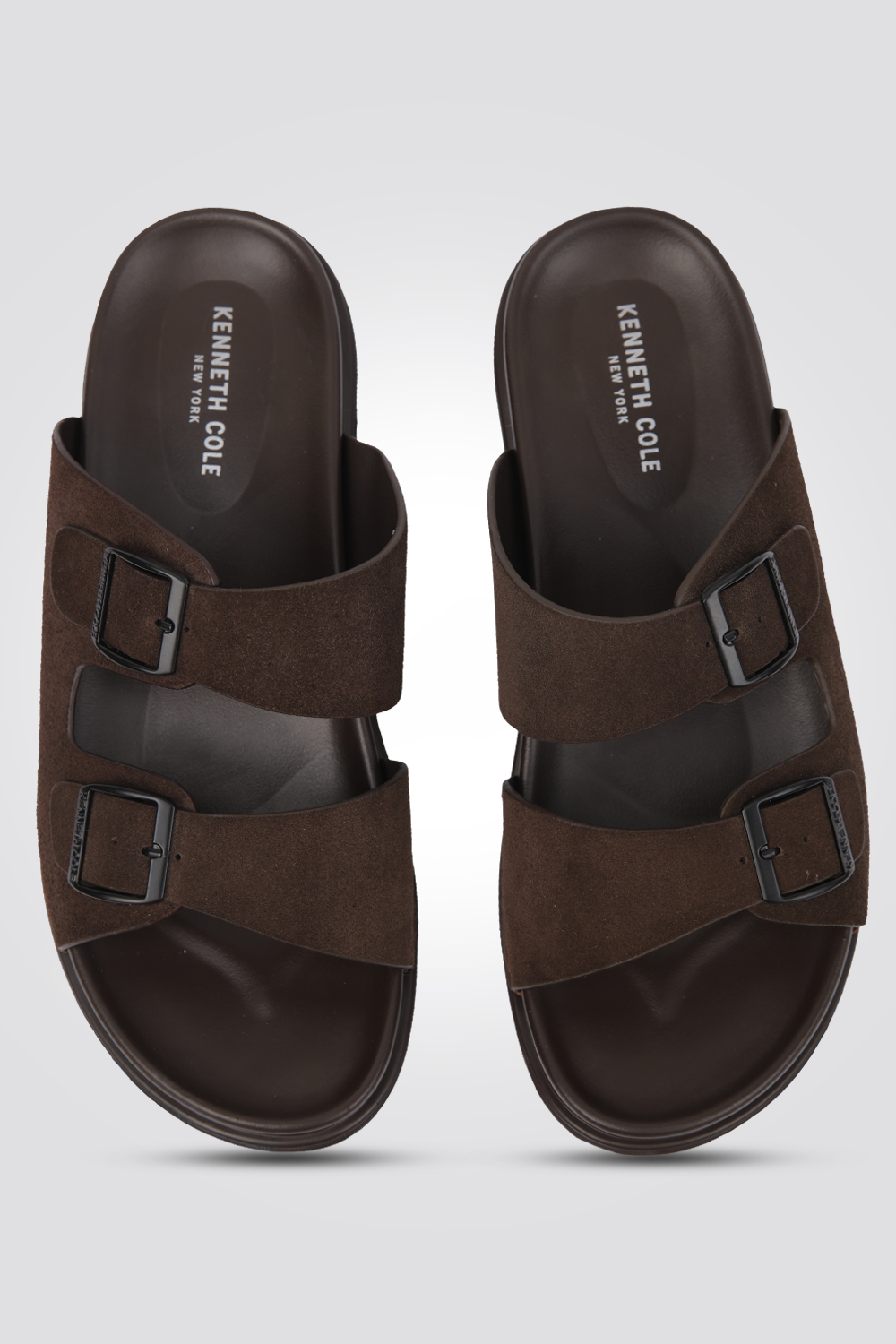 כפכף עור הפוך לגברים בצבע חום