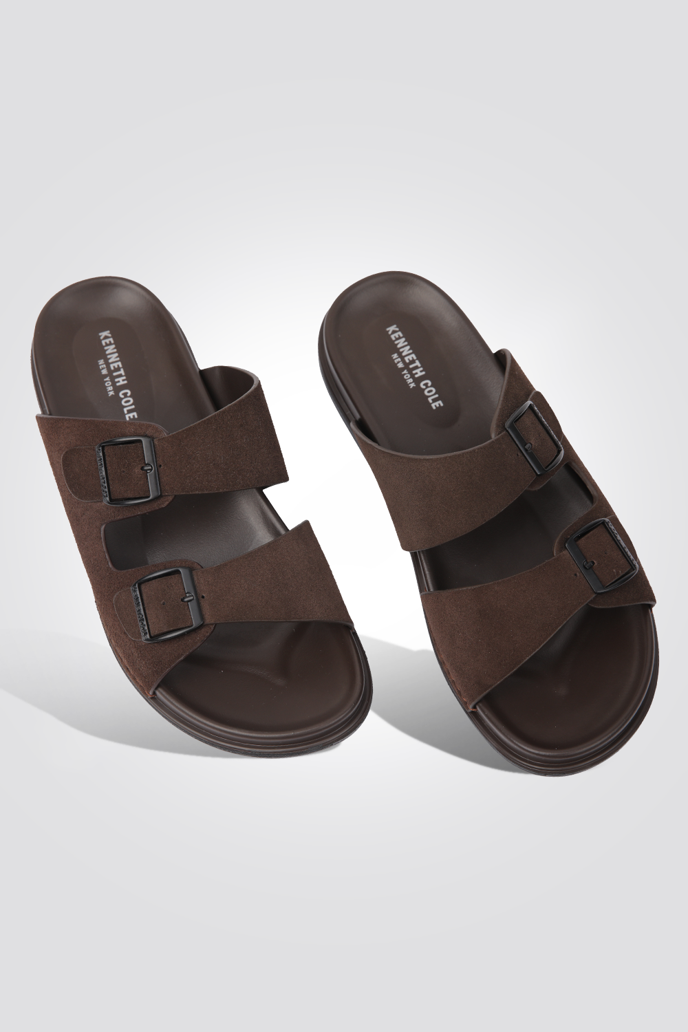 כפכף עור הפוך לגברים בצבע חום