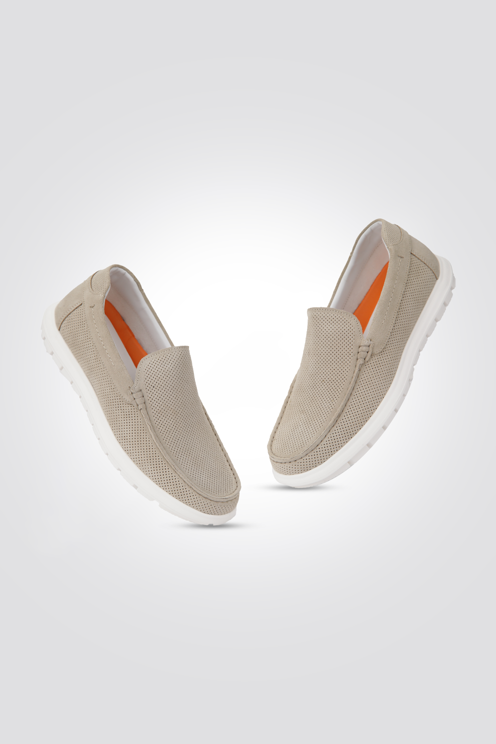 נעלי מוקסין עור הפוך לגבר