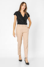 טי כותנה פרימיום שרוול קצר בצבע שחור