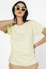 חולצת קימונו בצבע צהוב בננה