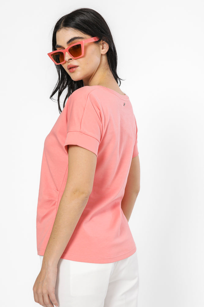 חולצת קימונו בצבע ורוד