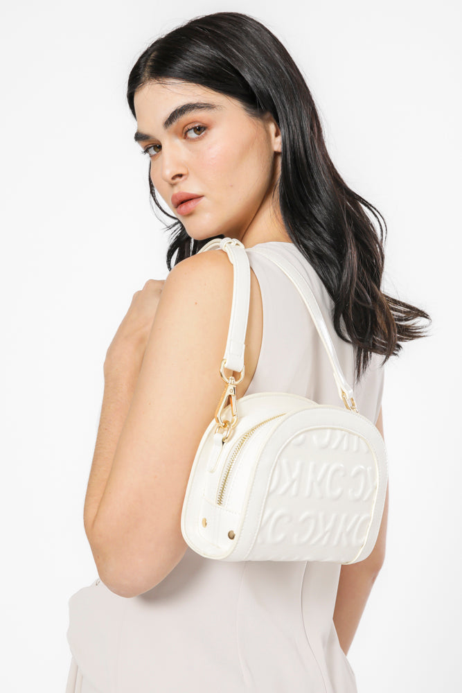 שמלה ללא שרוולים עם קשר בצבע אבן