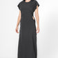 שמלה עם קשירה בצדדים בצבע שחור - 4