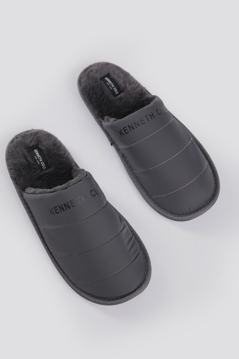 נעלי בית לגברים בצבע אפור