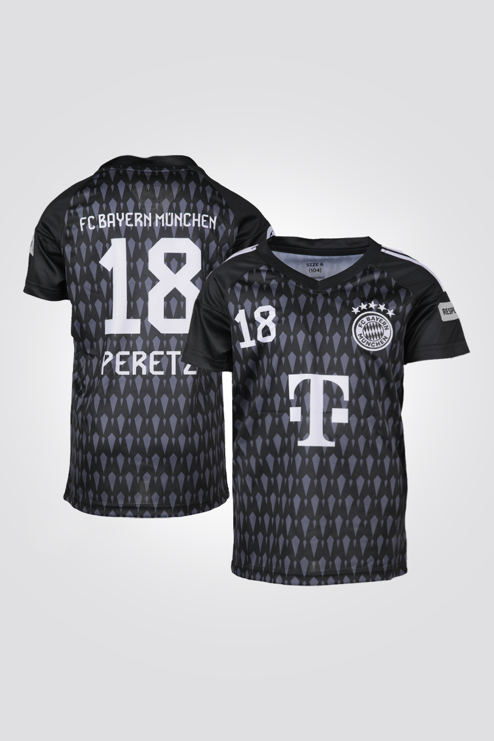חליפת כדורגל לילדים מינכן בצבע שחור וכחול כהה
