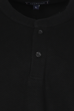 סריג דק צווארון עגול שחור