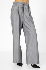 מכנסיים ארוכים עם פסים בצבע אפור | קנת קול