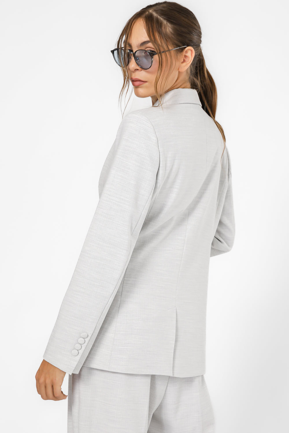 בלייזר מחויט עם סגירת כפתורים כפולה | קנת קול