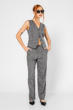 מכנסיים מחויטים בסגנון משבצות | קנת קול