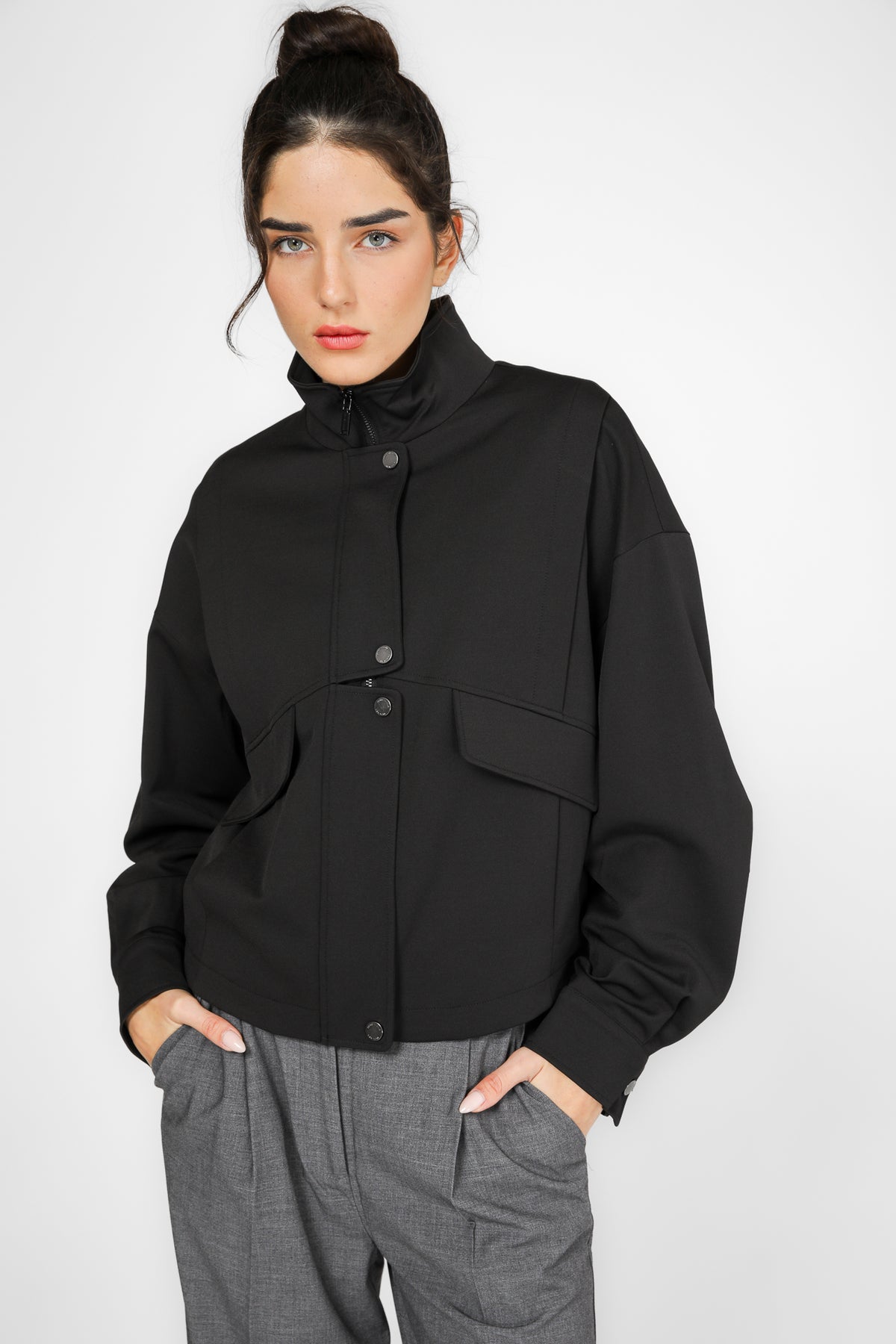 ג'קט אוברסייז בצבע שחור | קנת קול