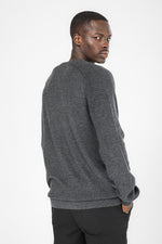 סוודר שרוול רגלן צבע אפור