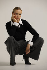 סריג בייסיק מחשוף וי | קנת קול