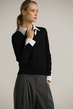 סריג בייסיק מחשוף וי | קנת קול