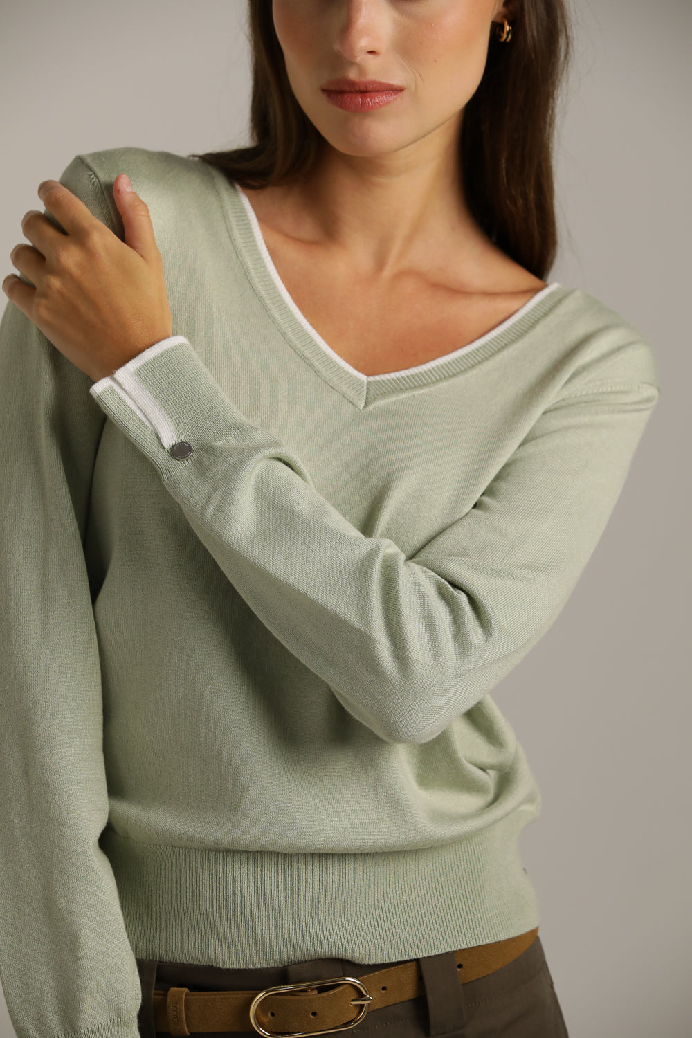 סריג בייסיק מחשוף וי | קנת קול