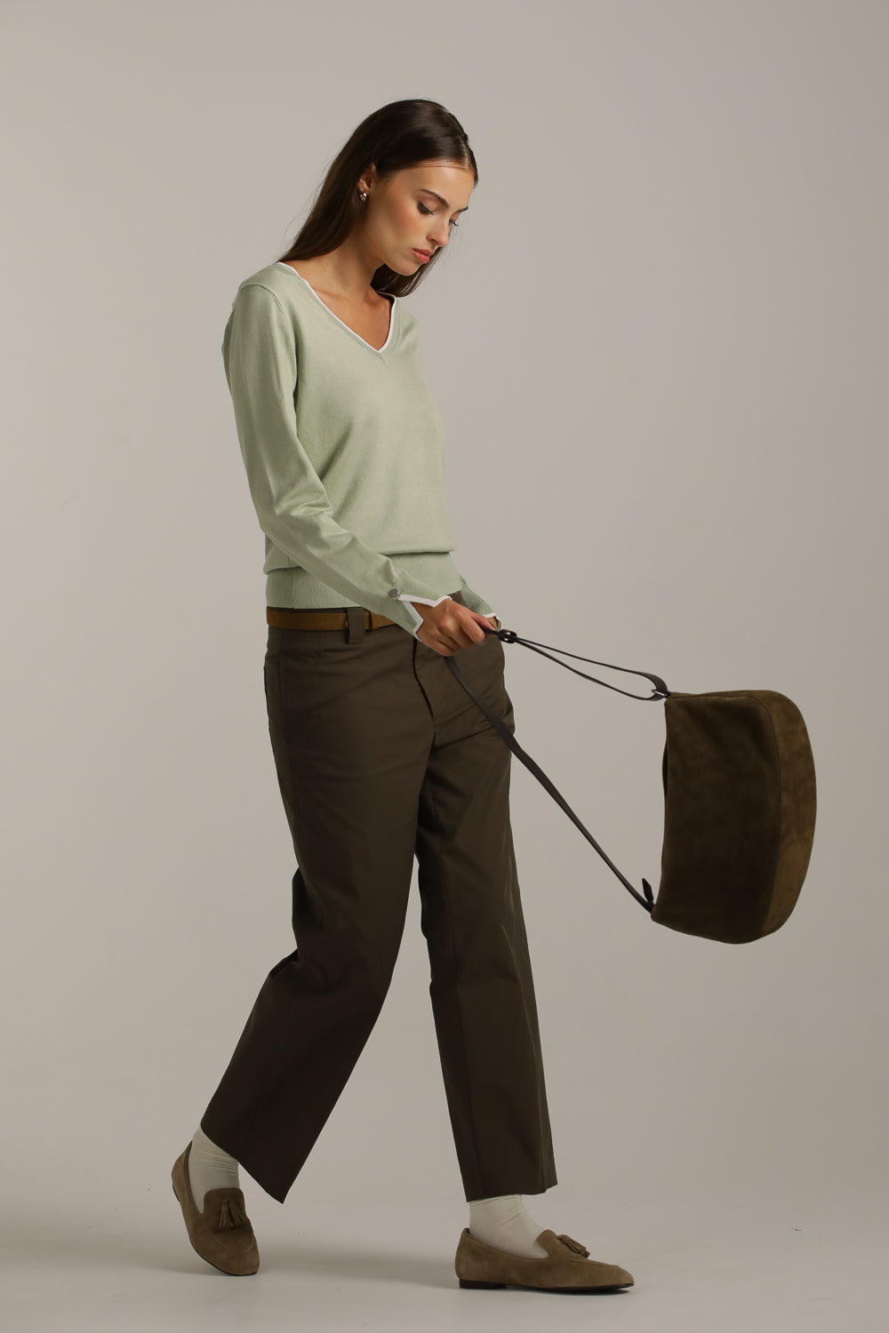 סריג בייסיק מחשוף וי | קנת קול