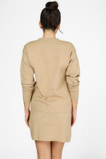 קרדיגן סרוג עם מפתח וי | קנת קול