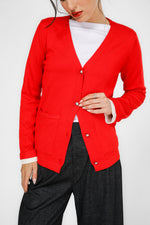 קרדיגן בייסיק צווארון וי | קנת קול