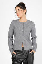 קרדיגן סריג עם לוגו בגב | קנת קול