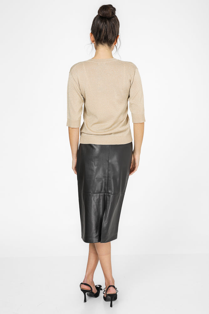 חולצת סריג עם מחשוף וי | קנת קול