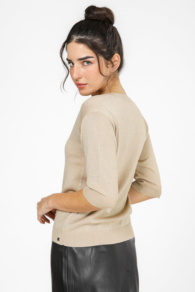 חולצת סריג עם מחשוף וי | קנת קול