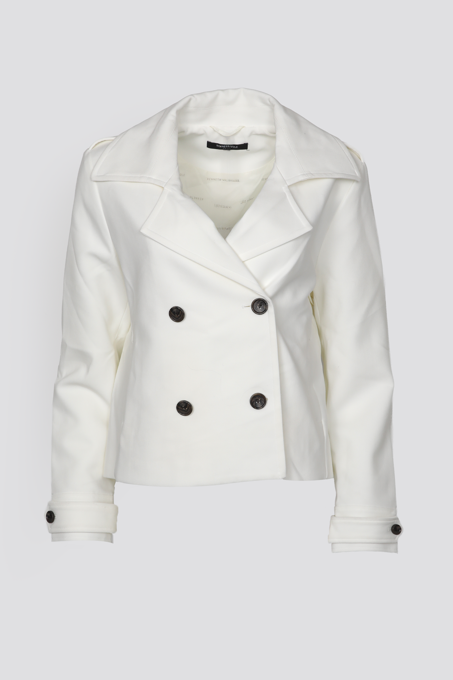 ג'קט בגזרה קצרה עם כפתרה כפולה | קנת קול