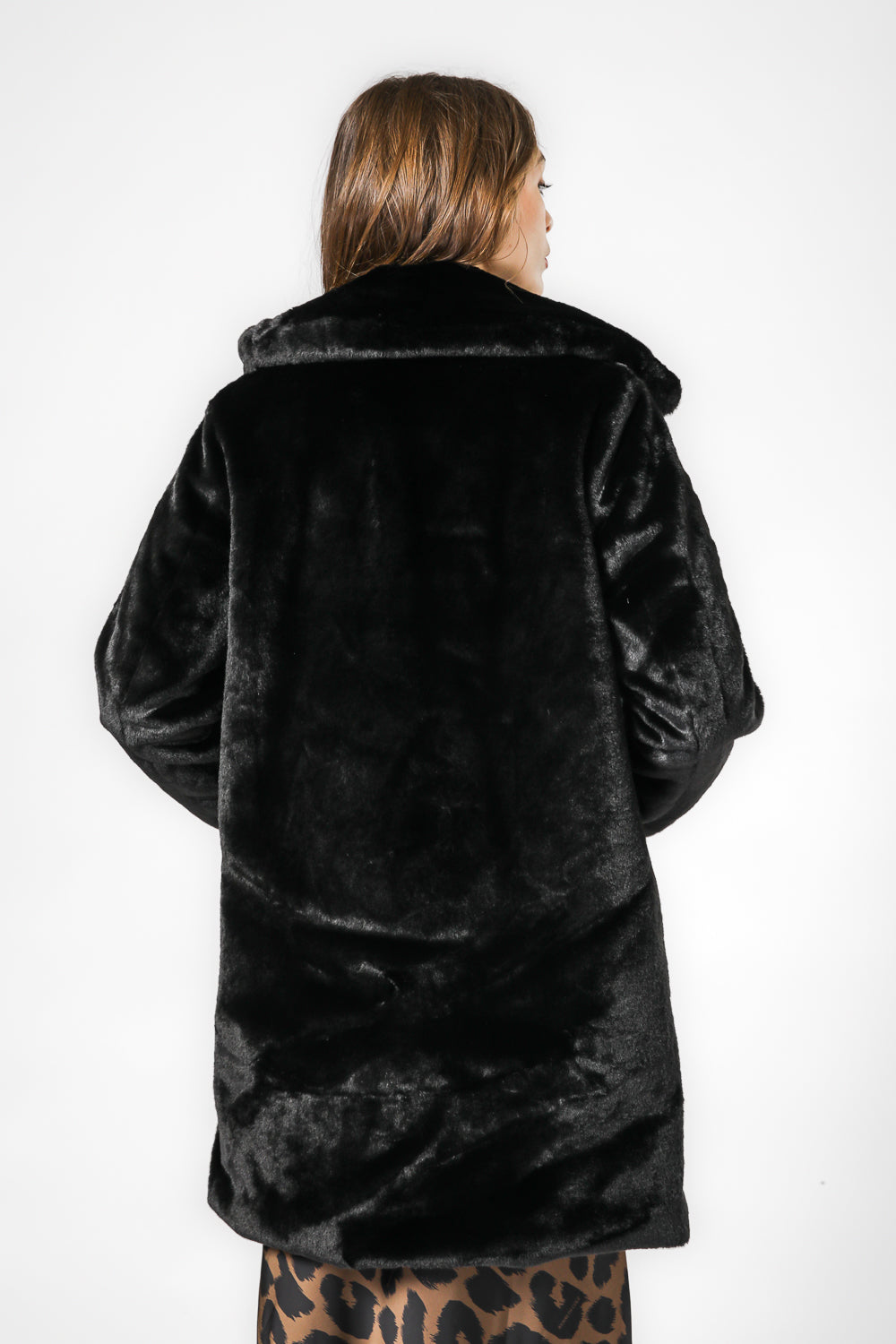 מעיל דמוי פרווה ארוך | קנת קול