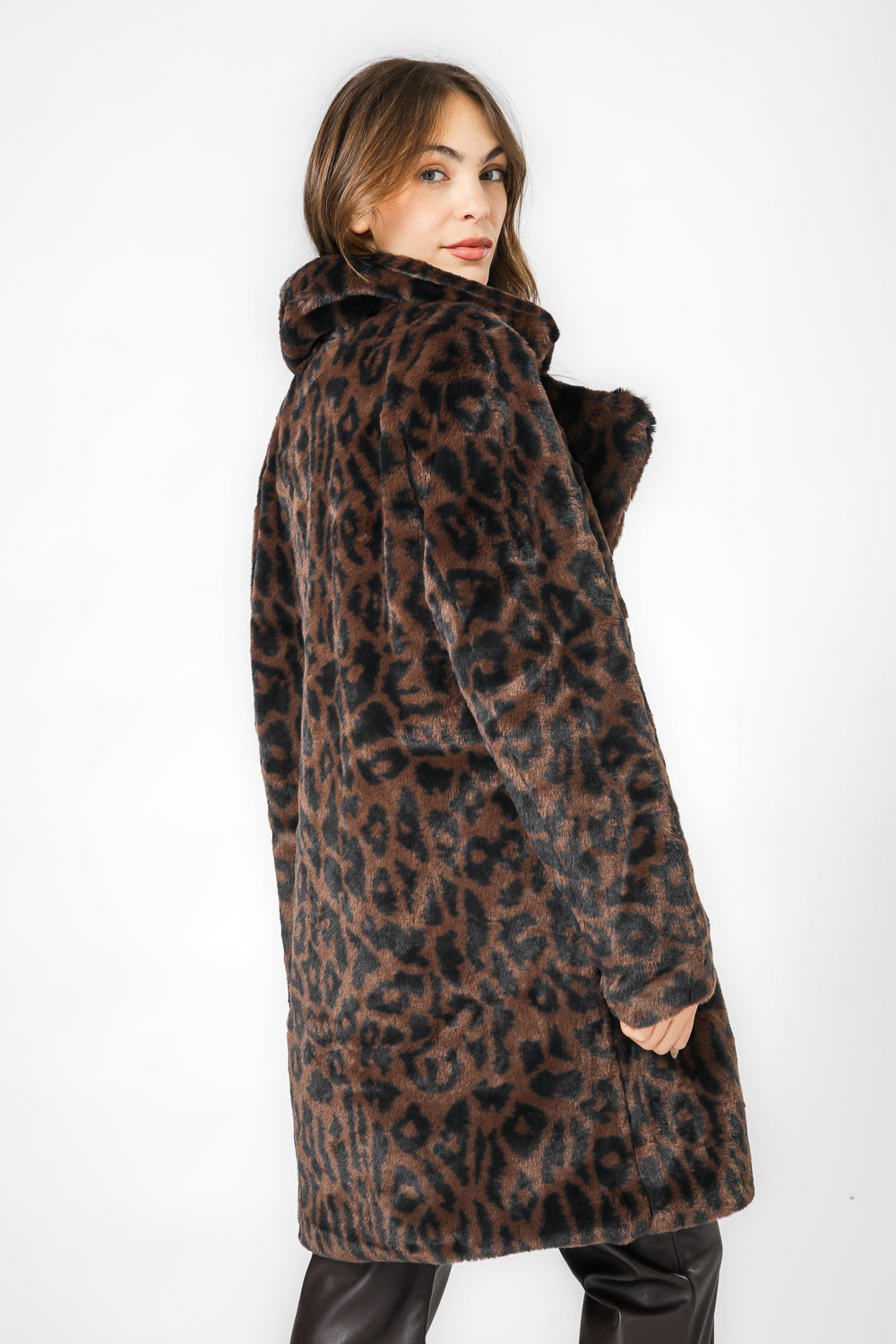 מעיל דמוי פרווה ארוך | קנת קול