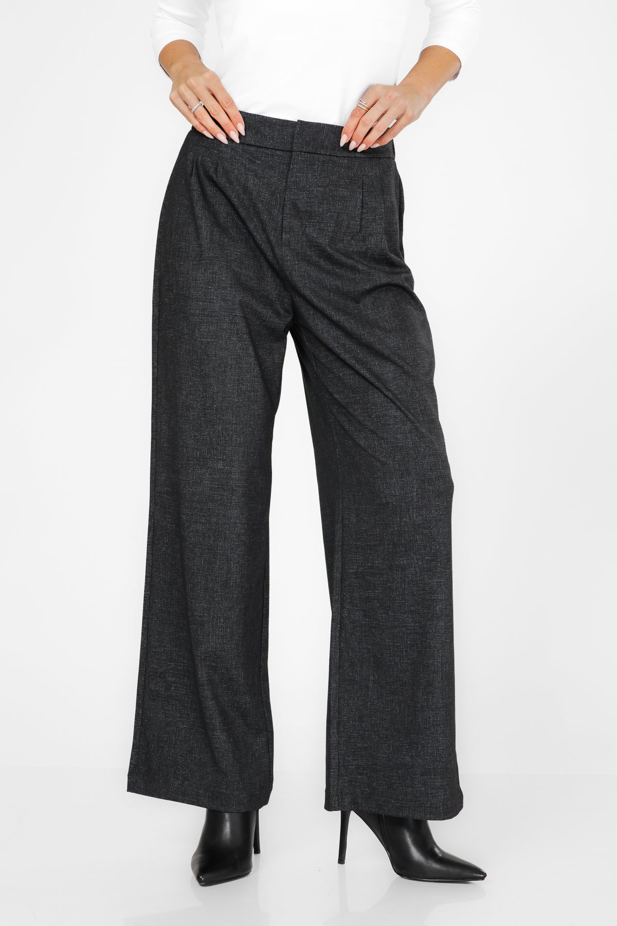 מכנסים מחויטים בגזרה מתרחבת | קנת קול