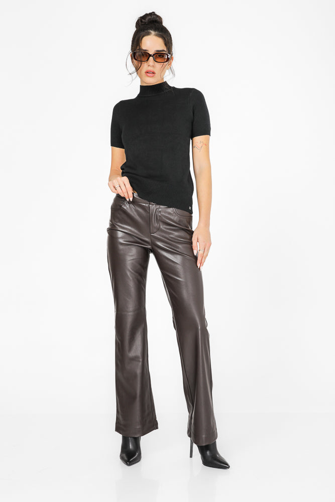 מכנסי אלגנט דמוי עור | קנת קול