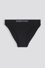 תחתונים ריב גזרת היי-לג בצבע שחור