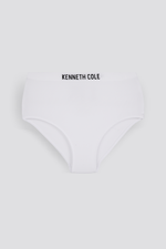 תחתונים ריב גזרת מקסי בצבע לבן