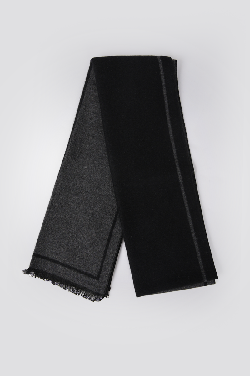 צעיף לגברים בצבע שחור