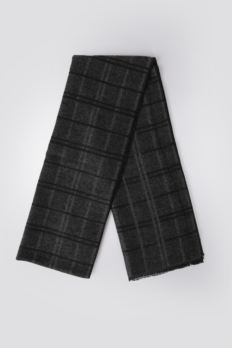 צעיף לגברים בהדפס משבצות