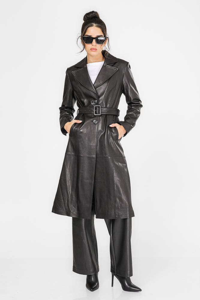 מעיל עור ארוך | קנת קול