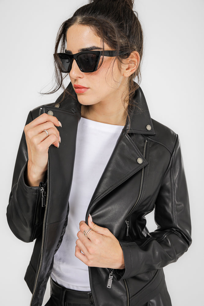 ג'קט עור בצבע שחור | קנת קול